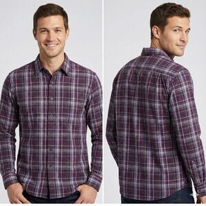 Men's Stylish Purple Checkered Shirt